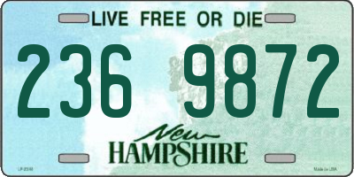 NH license plate 2369872