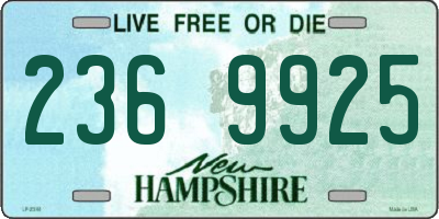NH license plate 2369925