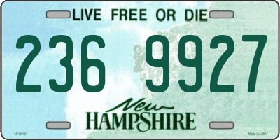 NH license plate 2369927