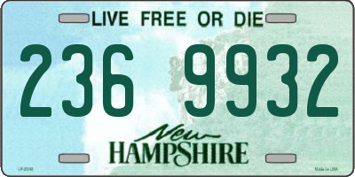 NH license plate 2369932