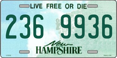 NH license plate 2369936
