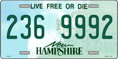 NH license plate 2369992