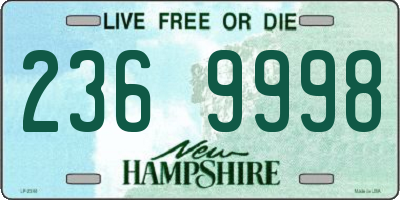 NH license plate 2369998