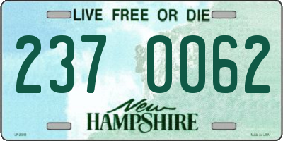 NH license plate 2370062