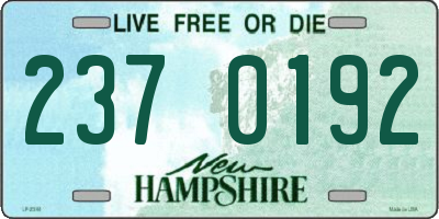 NH license plate 2370192