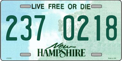 NH license plate 2370218