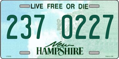 NH license plate 2370227