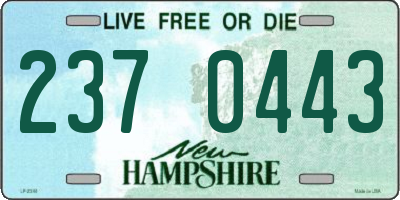 NH license plate 2370443
