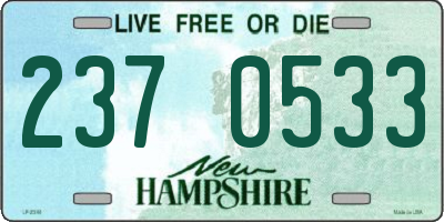 NH license plate 2370533