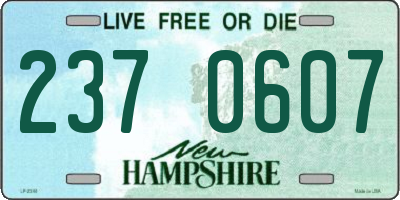 NH license plate 2370607