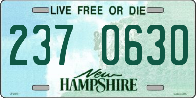 NH license plate 2370630