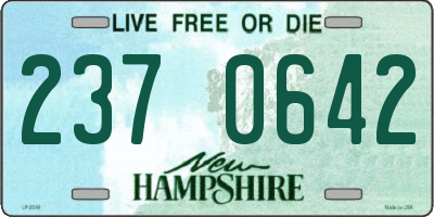 NH license plate 2370642