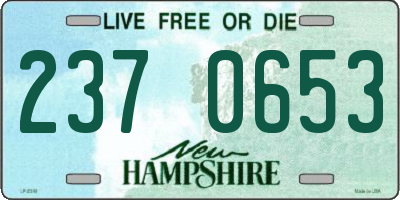 NH license plate 2370653