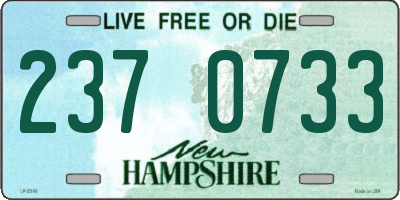 NH license plate 2370733