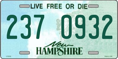 NH license plate 2370932
