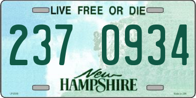 NH license plate 2370934