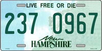 NH license plate 2370967