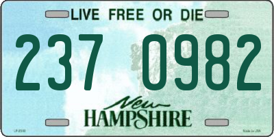 NH license plate 2370982