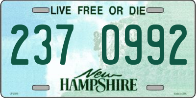 NH license plate 2370992