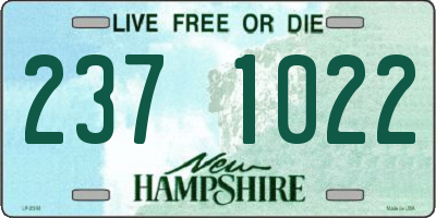 NH license plate 2371022
