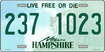 NH license plate 2371023