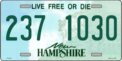 NH license plate 2371030