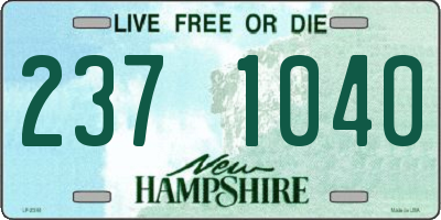 NH license plate 2371040