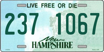 NH license plate 2371067