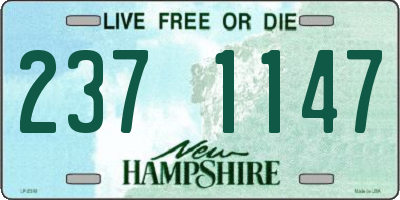 NH license plate 2371147