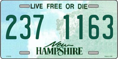 NH license plate 2371163