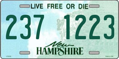 NH license plate 2371223