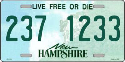 NH license plate 2371233