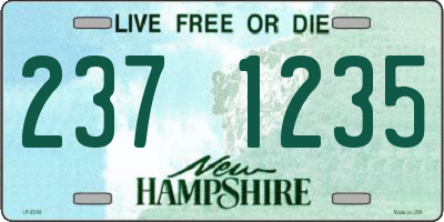 NH license plate 2371235