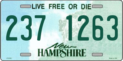 NH license plate 2371263