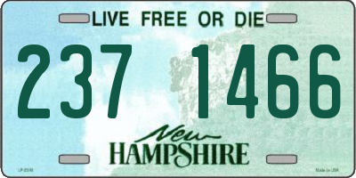 NH license plate 2371466