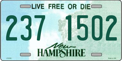 NH license plate 2371502