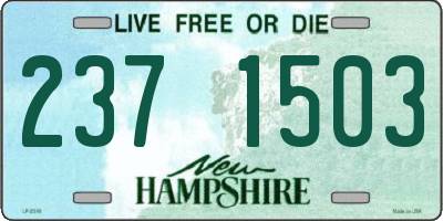 NH license plate 2371503