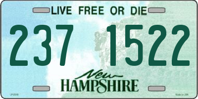 NH license plate 2371522