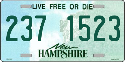 NH license plate 2371523