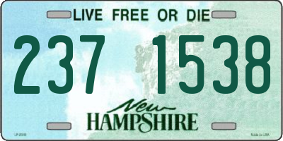 NH license plate 2371538