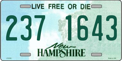 NH license plate 2371643