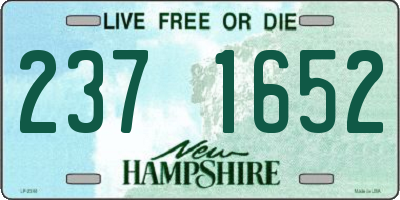 NH license plate 2371652