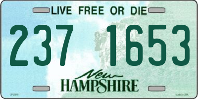 NH license plate 2371653