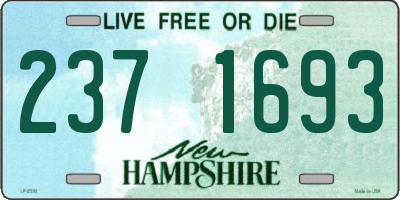 NH license plate 2371693