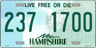 NH license plate 2371700