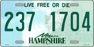 NH license plate 2371704