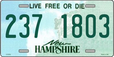 NH license plate 2371803