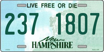 NH license plate 2371807