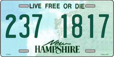 NH license plate 2371817