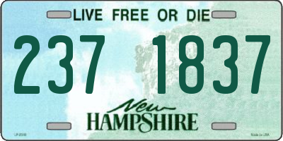 NH license plate 2371837